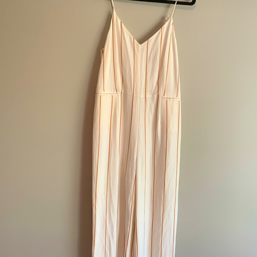 Anthropologie linen jumpsuit